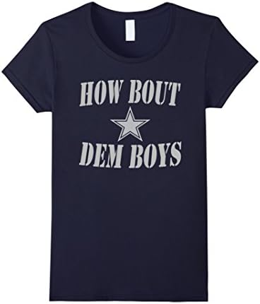 Womens How Bout Dem Boys Shirt Medium Navy