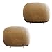 Yupbizauto Universal Headrest Covers for Cars & Trucks – Set of 2 Solid Beige Polyester Covers with Foam Backing for DVD & TV Monitors for Most Vehicles – Durable & Stylish Protection