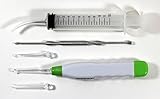 Tonsil Stone Remover Kit w/ LED Light + Irrigation Syringe + Premium Stainless Steel Tool by OrthoBands