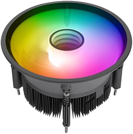 Thermaltake UX150 ARGB CPU Cooler; Copper Base/Aluminum Fins; 130mm PWM Fan; 500~2400 RPM; LGA 1851/1700/1200/1156/1155/1151/1150; Infinity Mirror; 130W TDP; Black; CL-P146-CA13SW-A