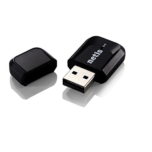 Netis WF2123 Wireless N300 Nano USB Adapter, Supports Windows, Mac OS, Linux, 2.4GHz 300Mbps, 2T2R MIMO Technology