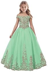 Tulle Flower Girl Dress for Wedding Sparkly