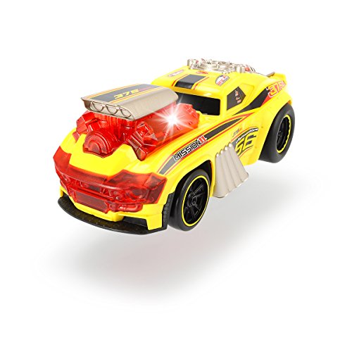 Dickie Toys 203765001 Skullracer, motorisiertes Spielzeugrennauto, mit Wheelifunktion, Licht und Sound, 24 cm – Bild 4