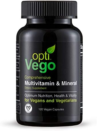 OptiVego Multivitamin Mineral Supplement, 120 Vegan Capsules