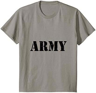 Kids Classic Vintage USA Army Military Logo T-Shirt 12 Slate