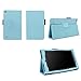Case for Kindle Fire 7 (5th and 7th Generation) Tablet - Folio Case with Stand for Kindle Fire 7 Inch Tablet - Light Blue