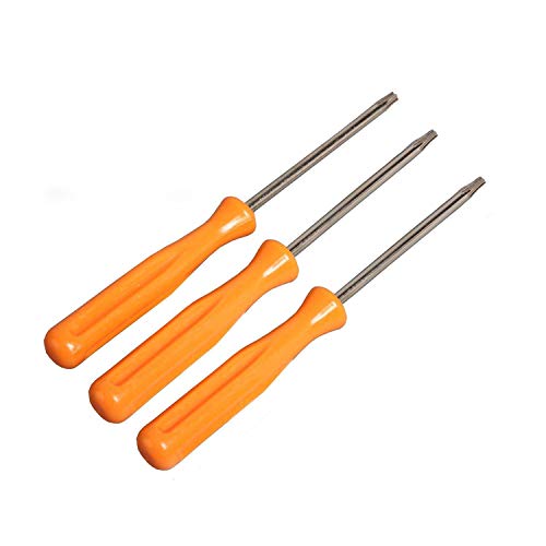eJiasu T6+T8+T10 Tamper Proof Security Screwdrivers for Xbox 360 Xbox one Wireless Practical Controller or PS3 Slim Disassembly CR-V Steel (3 in 1 pack)