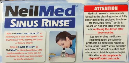 NeilMed Sinus Rinse All Natural Relief Premixed Refill Packets 100 Each