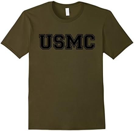 USMC Logo  Marines T Shirt - Male Medium - Olive