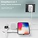 WORDIMA Airpower Wireless Charging Pad, 3-in-1 Multiple Devices Wireless Charger Dock Fast Charge Station Compatible with iWatch 5/4/3/2/1 and AirPods Pro/2/1 iPhone 11/11 Pro/11 Pro Max/XR/X/8 Plus/8
