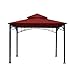 Garden Winds Replacement Canopy Top Cover for Madaga Gazebo - Riplock 350 - Cinnabar