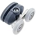 2Pcs Twin Top Butterfly Shower Door Rollers Wheels Runners Kit Zinc Alloy