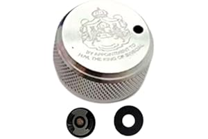 GENERIC Fit for Abu Garcia Fishing Reel Brake Knob, Mechanical Spool Control Knob, Aluminum Alloy Spool Control with Internal Sound Kit Fit for 3 3.5 4 P5 Series, Fishing Reel Replacement Parts(Silver)