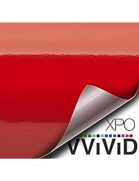 VViViD rollo de vinilo para envoltura de automóvil rojo brillante con liberación de aire 3mil.