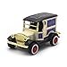 LW Model T Vintage Cars Retro style 1:32 Scale Diecast car model collection light&sound (Yellow)