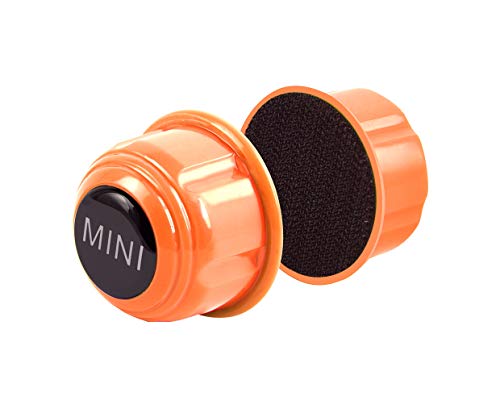 Carefree Fish Mini Algae Scrapers Super Magnetic Brush,Small Fish Tank Glass Cleaner, Aquarium Cleaning Tool(Orange)