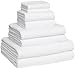 Luxury Extra Large 8-Piece Turkish Towel Set with 4 Bath Towels (30x60 and 24X48) - White