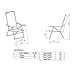 Big Jumbo 500 lbs XL Wide Heavy Duty Beach Chair for Big & Tall Adults, Aluminum Tubing - 4 Reclining Positions
