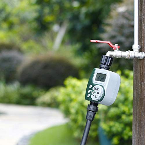 Forart Faucet Timer Single Outlet Hose Faucet Outdoor Waterproof Digital Programmable Automatic Timer with Rain Delay and Manual Control for Garden Irrigation - Thumbnail 2