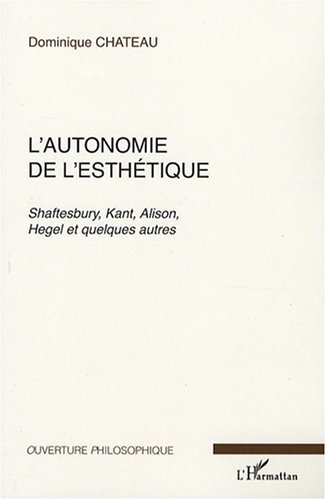 L' autonomie de l'esthétique