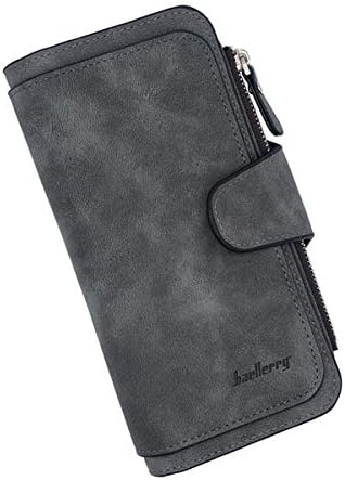 Laynos Wallet for Women Leather Clutch Purse Long Ladies Credit Card Holder Organizer Travel Purse