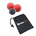 WODFitters Massage Ball Set (Red Peanut Black Lacrosse Ball, Peanut/Lacrosse Set)