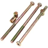 Bunk Bed Bolts, cSeao 10-Pack M8 x 150mm Socket Cap Bolts Barrel Nuts Set for Headboard Bed Frame Zinc Plated