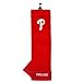 Team Golf MLB Philadelphia Phillies Embroidered Golf Towel Embroidered Golf Towel, Checkered Scrubber Design, Embroidered Logo
