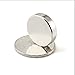ZJWEI Small Multi-Use Refrigerator Magnets for Refrigerator, Science, Crafts - Tiny Round Disc, Sliver, 12MM x 3MM - Approximately, 30Pcs