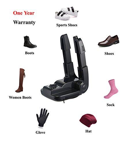 Manledio Electric Shoe Boot Dryer and Warmer, Portable Folding Dryer with Adjustable Rack for Boots Shoes Socks Gloves Helmet and Gear (110V)