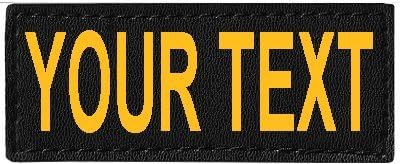 Bright Yellow Personalized VELCRO Removable Patch Label Tag For First Aid and Custom ID, K9, Vest Tactical Patch by 101 Outlets - Made in USA