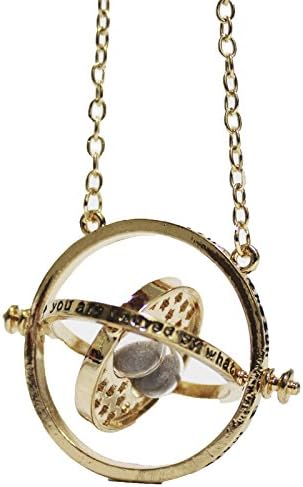 Harry Potter Hermione Time Turner Gold colored Chain Necklace