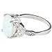 Jude Jewelers Rhodium Plated Fire Opal Wedding Engagement Ring Size 4-12