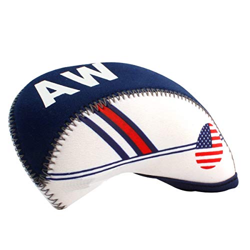 SunTrade 10pcs Golf White & Blue US Flag Neoprene Golf Club Head Cover,for Titleist, Callaway, Ping, Taylormade, Cobra, Nike, Etc. - Thumbnail 5