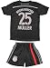 2014/2015 Bayern Munich Munchen Black Kids Jersey & Short #25 MULLER Youth Sizes