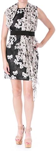 Giambattista Valli Womens Silk Floral Print Cocktail Dress Black 42