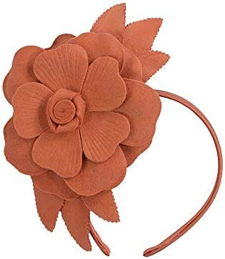 Max Alexander Burnt Orange Felt Flower 