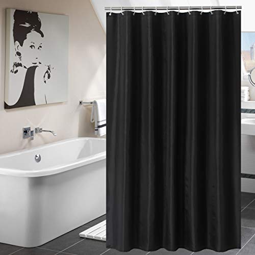 2021 Jarl Home Hookless Shower Curtains For Bathroom Waterproof 72*72