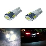 JDM ASTAR Extremely Bright 5730 SMD 194 168 175 2825 W5W T10 LED Bulbs,Xenon White