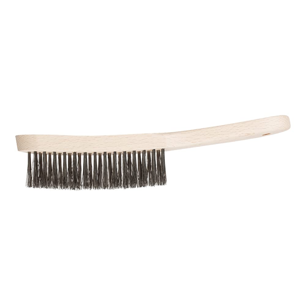 PFERD HBK Hand Brush | 3 Rows Stainless Steel Wire Diameter 0.35 | 43698011 - for Fillet Seams