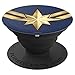 Marvel Captain Marvel Movie Gold Blue Logo PopSockets Standard PopGrip