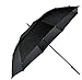 LifeTek Hillcrest Golf Umbrella - Extra Large Double Canopy, 62 Inch Coverage with Automatic Open, Windproof - Fast Drying Teflon Canopy Black