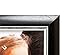 Kiera Grace Karla Picture Frame, 4 by 6 Inch, Black with Brushed Silver Line