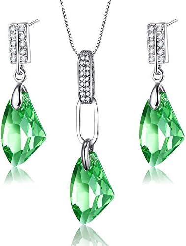 JXJALFQ Women's Austrian Crystals Suits The Bright Moon Breeze (Green)