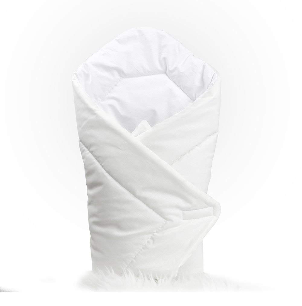 Babymam Baby Swaddle Wrap Infant Bedding Blanket/Cotton Newborn Duvet Quilt Envelope 0 to 3 Months (White)