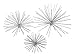 Zeckos Set of 3 Silver Finish Bursting Metal Star Wall Hangings