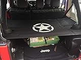Cargo Cover for Jeep Wrangler JKU Sports/Sahara/Freedom/Rubicon 4-Door Unlimited 2007-2018 models trunk