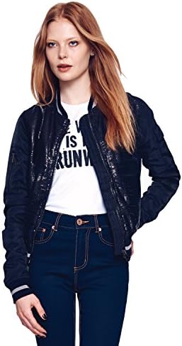 Bloome Women's Sequin Bomber Jacket S Black/Grey