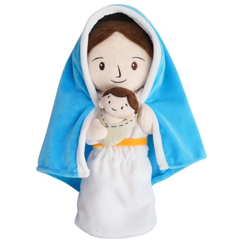 Firecos Jesus Plush Toy, Stuffed Soft Toy, Jesus Plush Doll, Cute Christ Religious Toys for Children, Bedtime Companion Dolls, Christening Easter Gifts (Virgin Mary) โ image 1