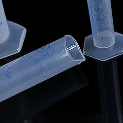 6Pack Plastic Graduated Cylinder 250 ml Transparent